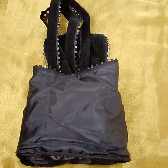 Backpack Handmade Women's Suede Black Backpack - Picture 12 of 15